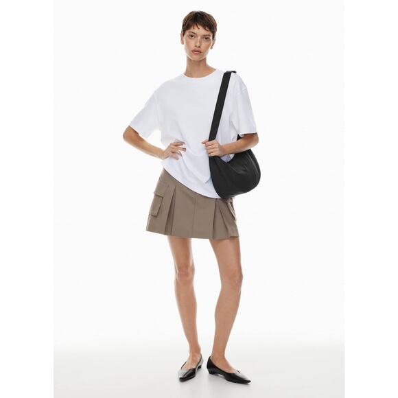 Aritzia Babaton Cameo Cargo Skirt Tan Khaki Mini Pockets 6 - Picture 1 of 6